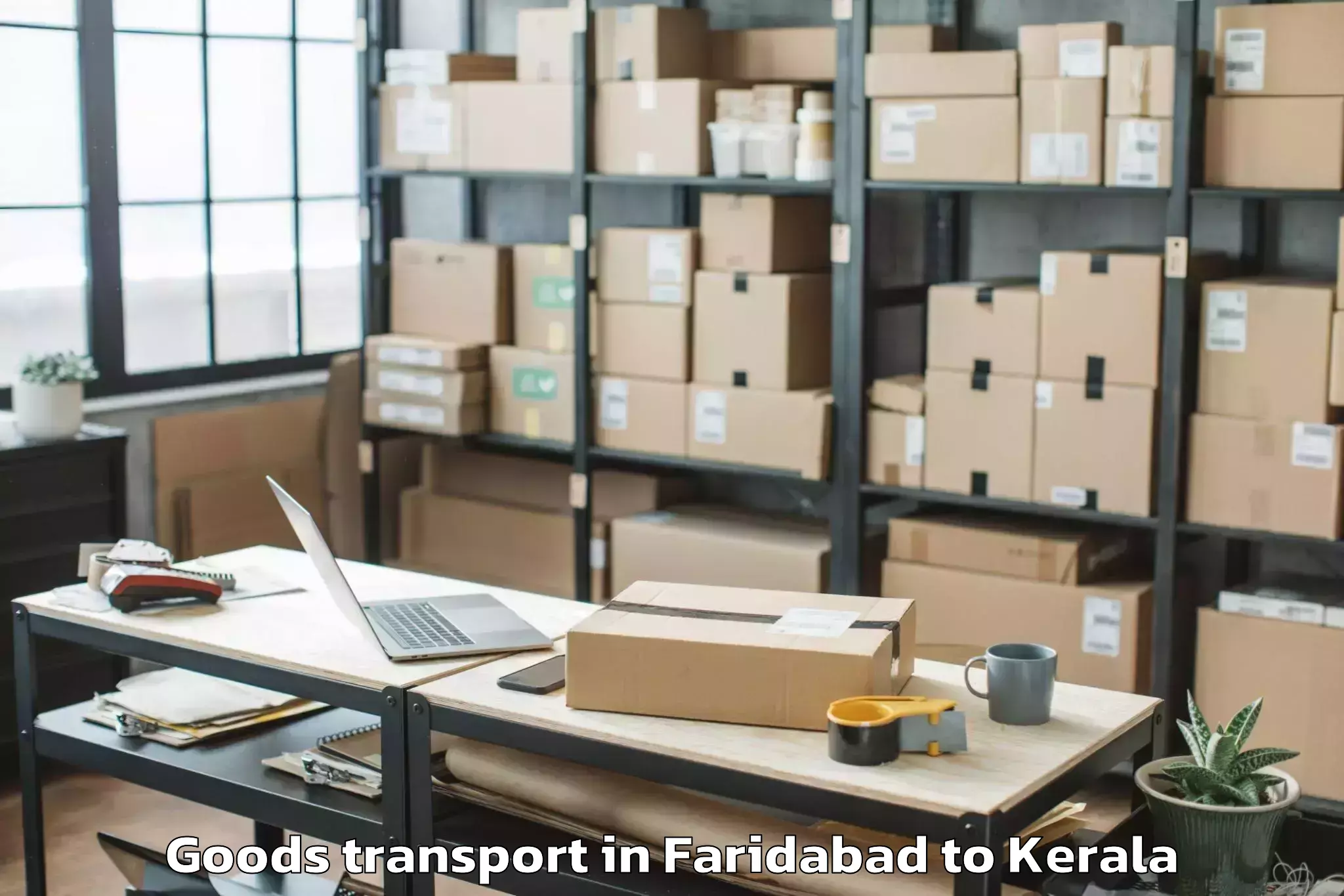 Book Faridabad to Aroor Goods Transport